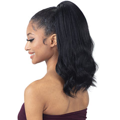 Freetress Equal Natural Me Synthetic Half Wig - DRAWSTRING FULLCAP - NATURAL PRESSED WAVES