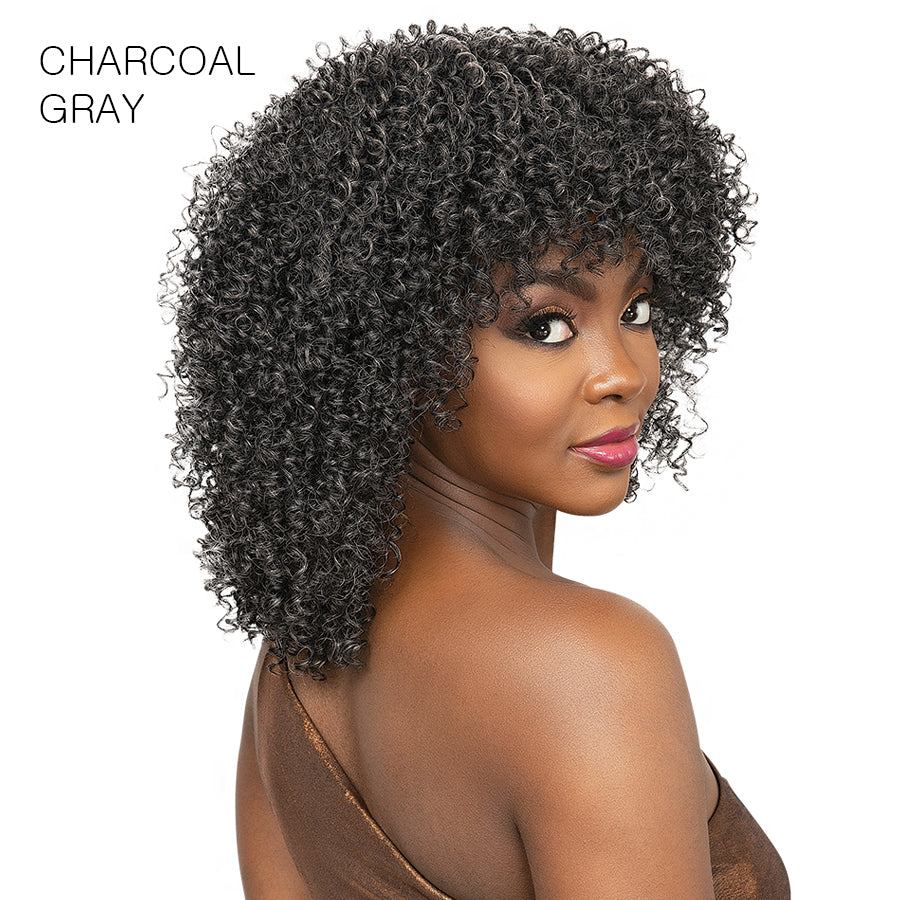 Janet Collection Natural Curly Synthetic Hair Wig - AFRO HAYA