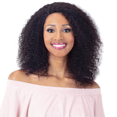 Mayde Beauty 100% Human Hair Wet & Wavy Invisible Lace Part Wig - BOHEMIAN CURL 18