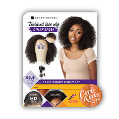 Sensationnel Curls Kinks & Co Synthetic Hair 13x6 Glueless HD Lace Wig - KINKY COILY 16