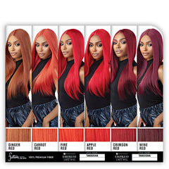 Sensationnel Shear Muse Red Krush Synthetic Hair Empress HD Lace Front Wig - TAKEISHA